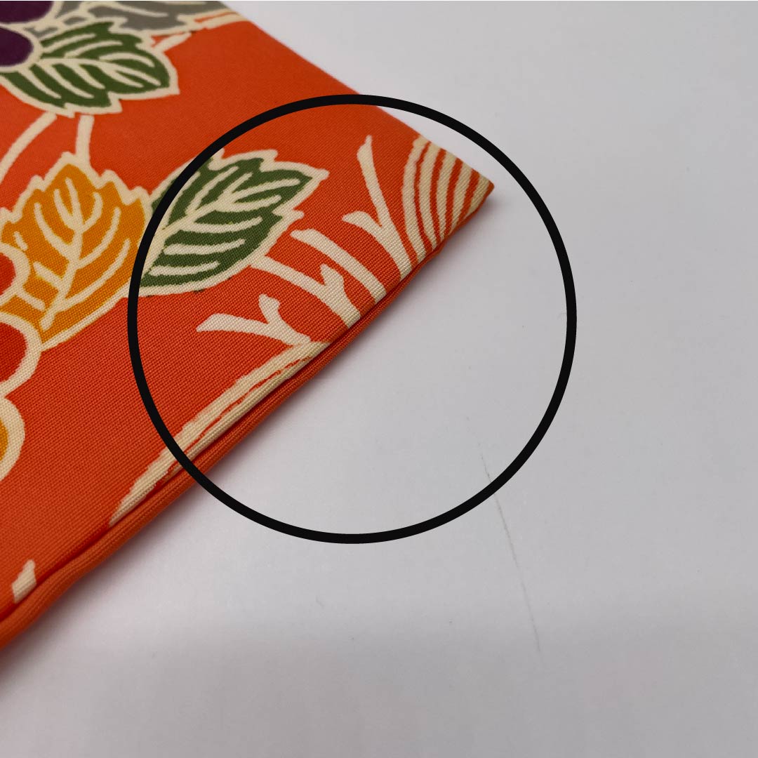 Nagoya obi, coral color, Kyoto Bingata, pine, bamboo, plum, Seigaiha, obi length 370cm, pure silk, A rank, full length, casual, orange, 1124006653326, Nagoya style