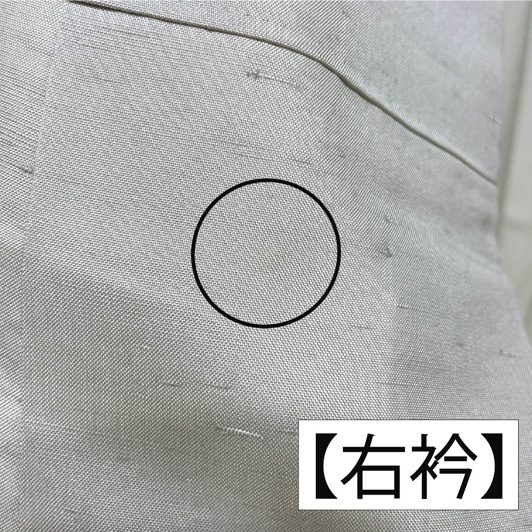 訪問着 正絹 Bランク 袷 身丈161.5cm 裄丈63.5cm 灰白色(かいはくしょく) 牛首紬 抽象模様 純一郎 作家物 しつけ糸付き グレー系 1112006994422