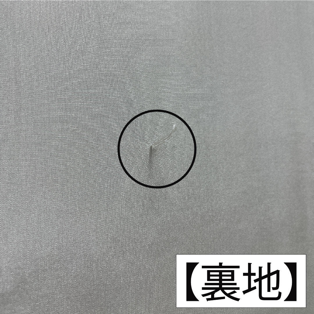 Plain color, pure silk, length 164cm, sleeve length 68cm, aoiiro (blue color), pongee fabric, one crest, three stars in a circle, lined, A rank, purple, 1114001933420