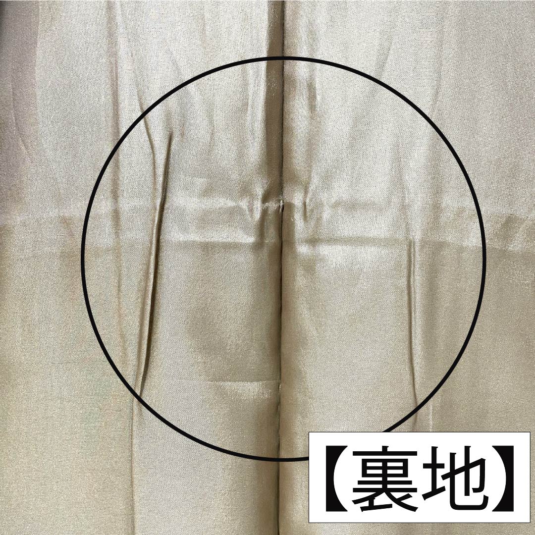 小紋 ポリエステル 身丈167cm 裄丈67.5cm 袷 藍海松茶色(あいみるちゃいろ) 洗える着物 裂取り Aランク 緑系 1115005263519