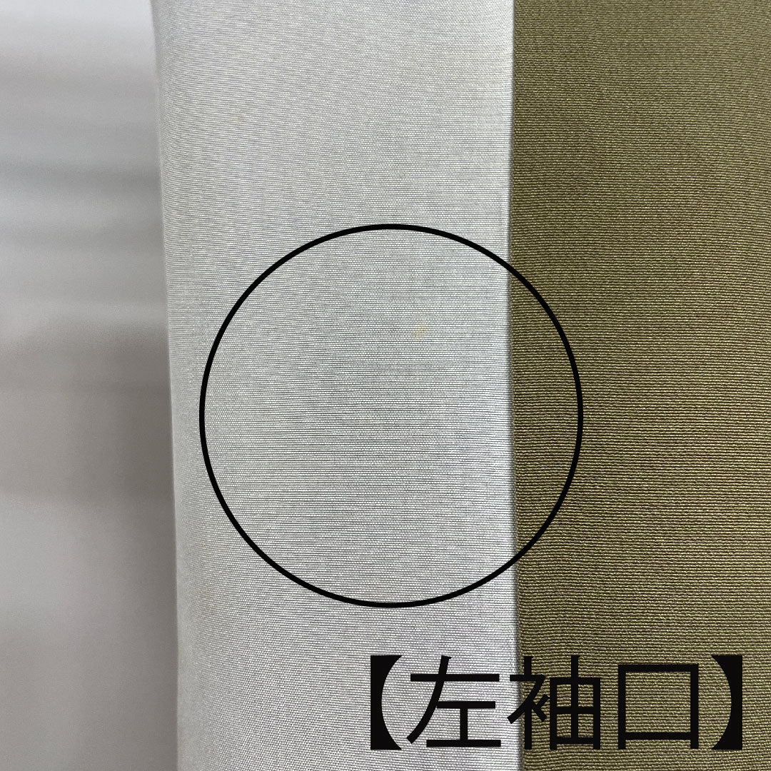 村山大島 身丈155.5cm 裄丈63.5cm 幾何学模様 正絹 Aランク 袷 黒系 1116001963310