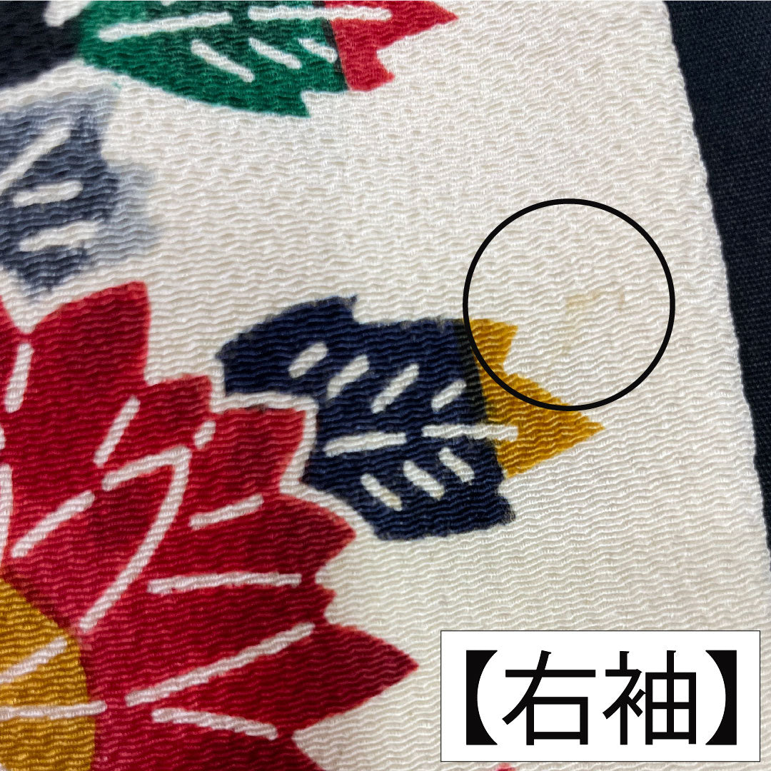 振袖 正絹 身丈165cm 裄丈66cm 袷 瑠璃色(るりいろ) 京紅型 吉祥文様 Aランク 紺系 1113002053518