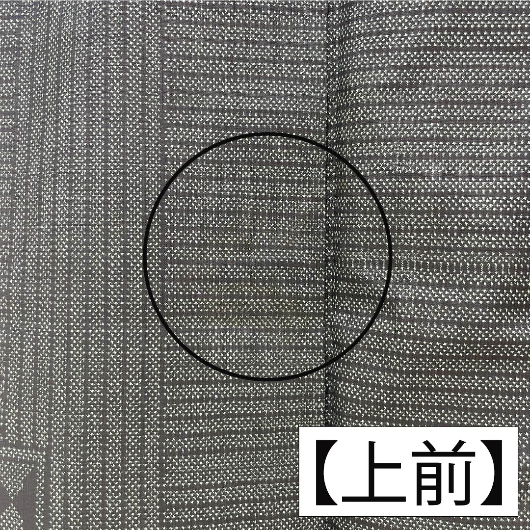 紬 正絹 Bランク 身丈156.5cm 裄丈66cm 島松鼠色(しままつねずいろ) 大島紬 一元絣 7マルキ 袷 緑系 1116004104319