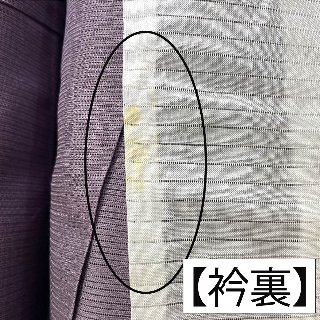 夏物 正絹 色無地 Bランク 身丈154cm 裄丈63cm 中滅紫色(なかのけしむらさきいろ) 露芝 絽 紫系 1132004464220