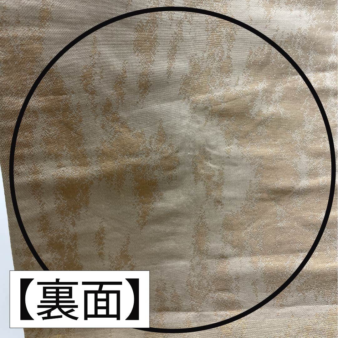 Formal, pure silk obi for formal kimono, plum blossom pattern, S rank, six-fold hem, gold finish, 1123014132321