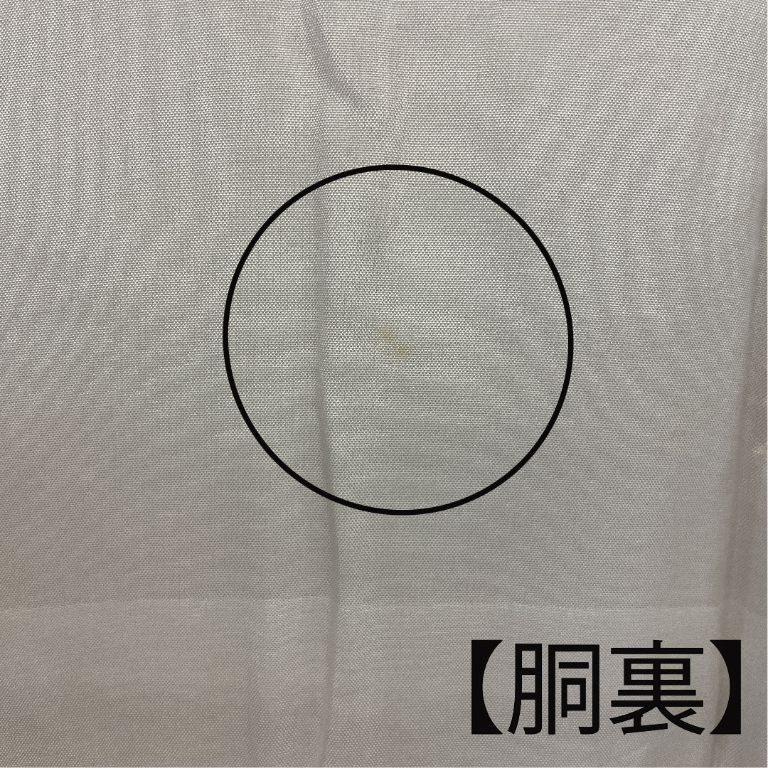 色無地 梅 木瓜 身丈162.5cm 裄丈63.5cm 袷 正絹 Aランク 黄系 1114000393423