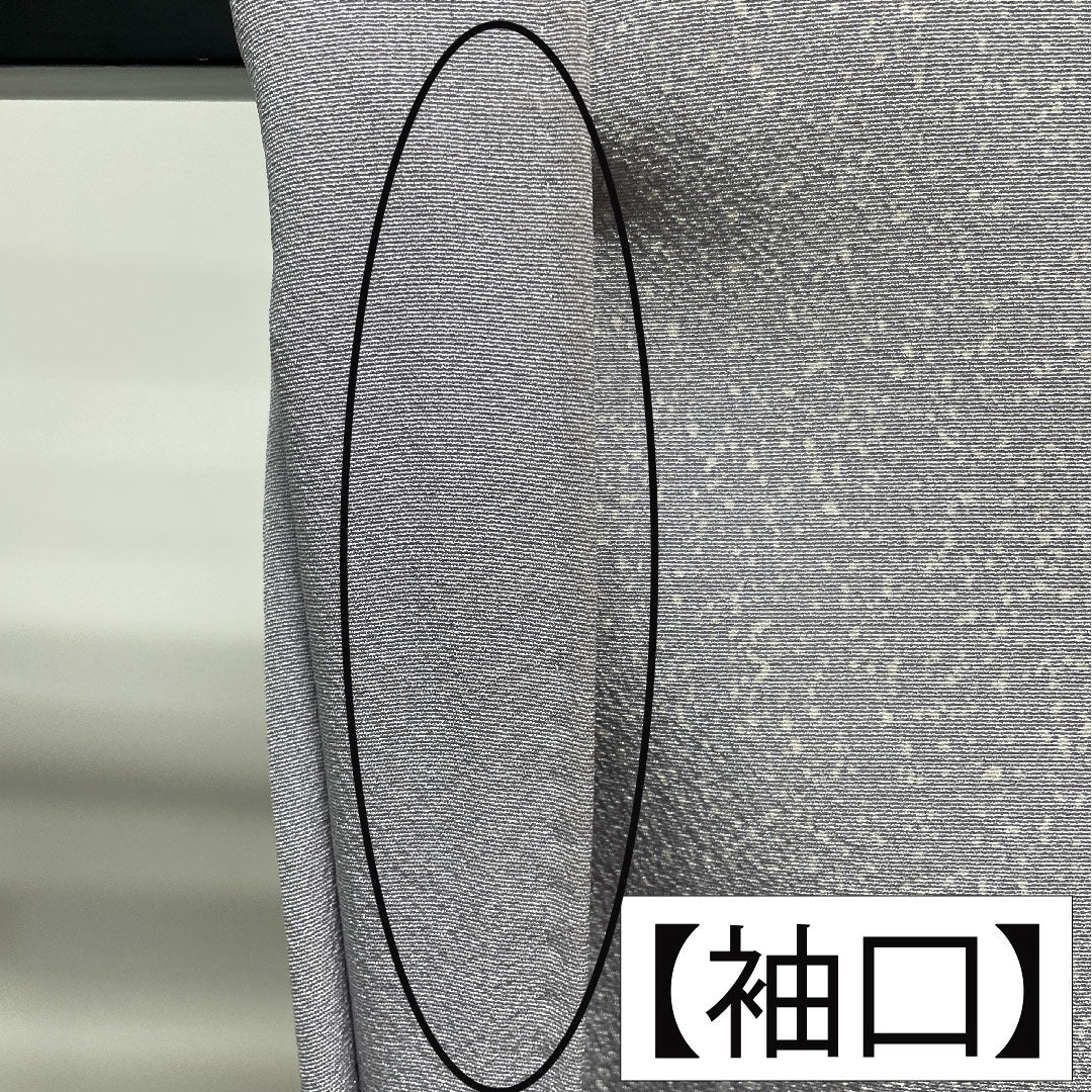 Homongi, pure silk, lined, length 156.5cm, sleeve length 63.5cm, snow color, Tsujigahana, artist's work, A rank, gray, 1112004893322