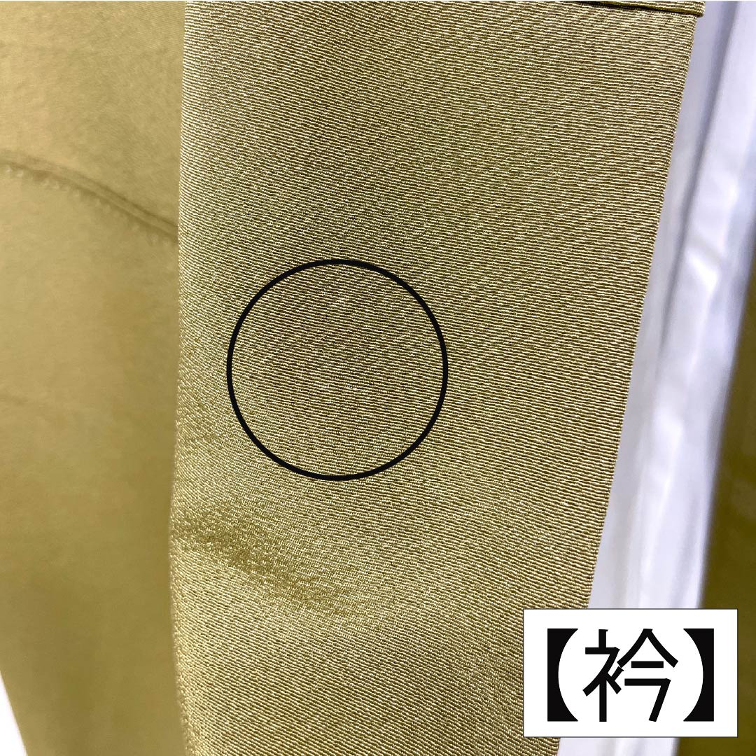 訪問着 正絹 Bランク 袷 身丈160.5cm 裄丈67cm 桑染色(くわぞめいろ) 京友禅 花籠 黄系 1112007124423
