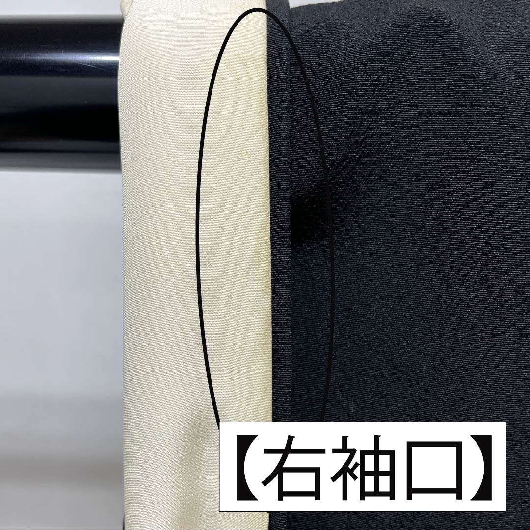 黒留袖 正絹 Aランク 身丈158.5cm 裄丈64cm 袷 金彩 五つ紋 上り藤 束ね熨斗 五つ紋 黒系 1111002043310