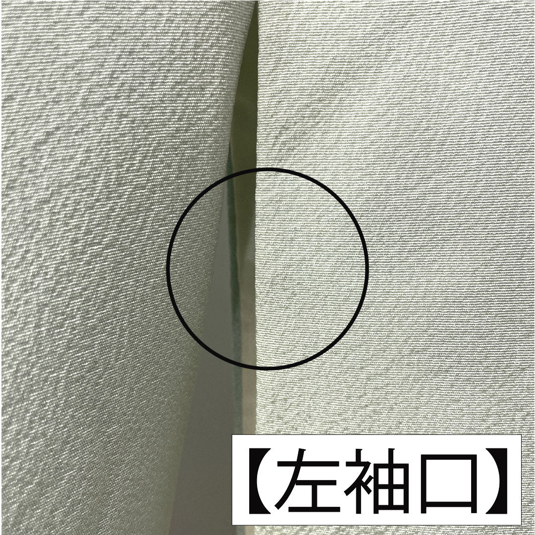訪問着 正絹 袷 身丈153cm 裄丈65.5cm 秘色(ひそく) 京友禅 桜 椿 菊 スーパーガード加工 Aランク 水色系 1112005503224