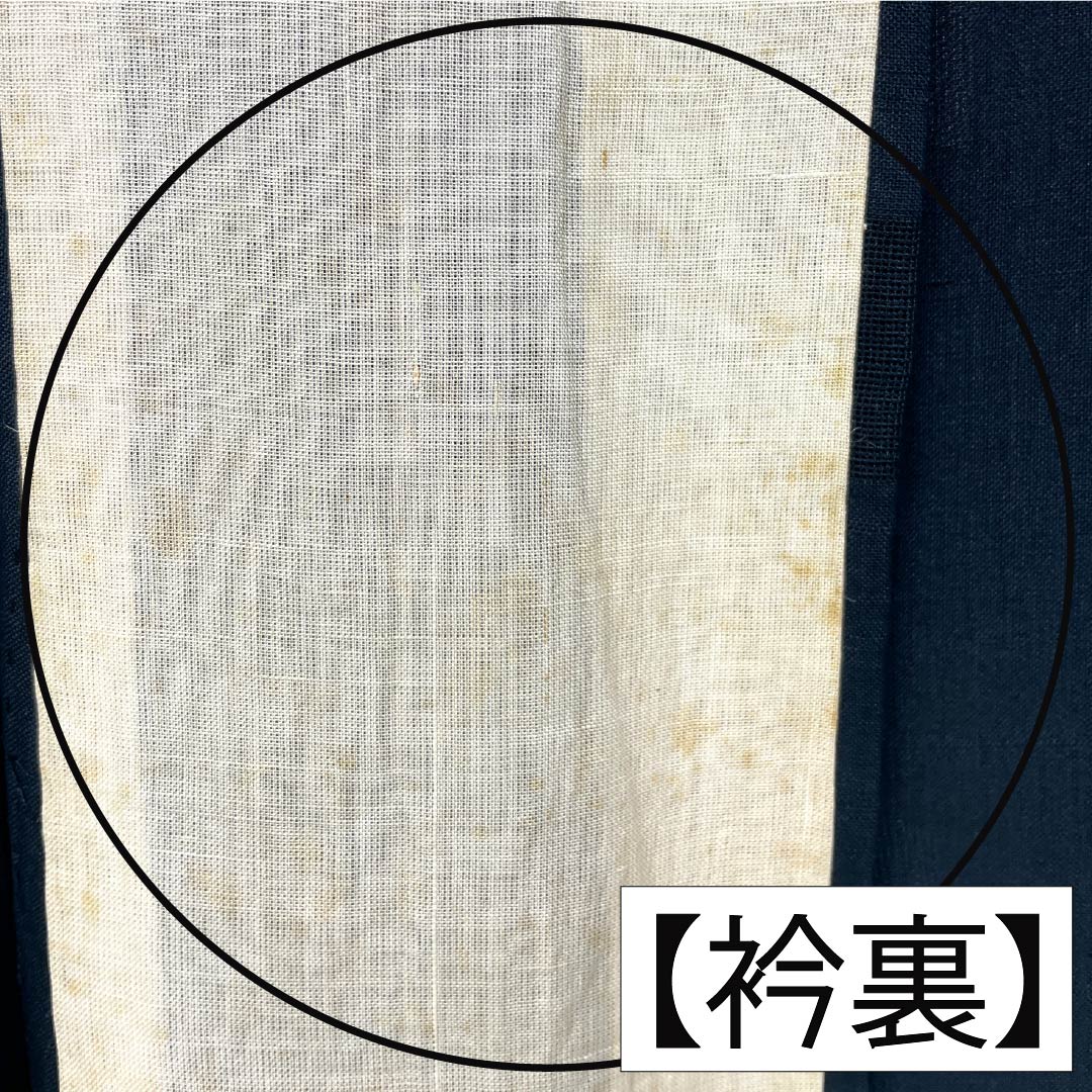 Summer Silk Iromuji (Solid Color Kimono) B Rank, Length 161cm, Sleeve-to-Sleeve 65.5cm, Tsumugi Fabric, Mon-sha (Gauze with Woven Patterns), Sha (Gauze), Black-ish, 1132003824410