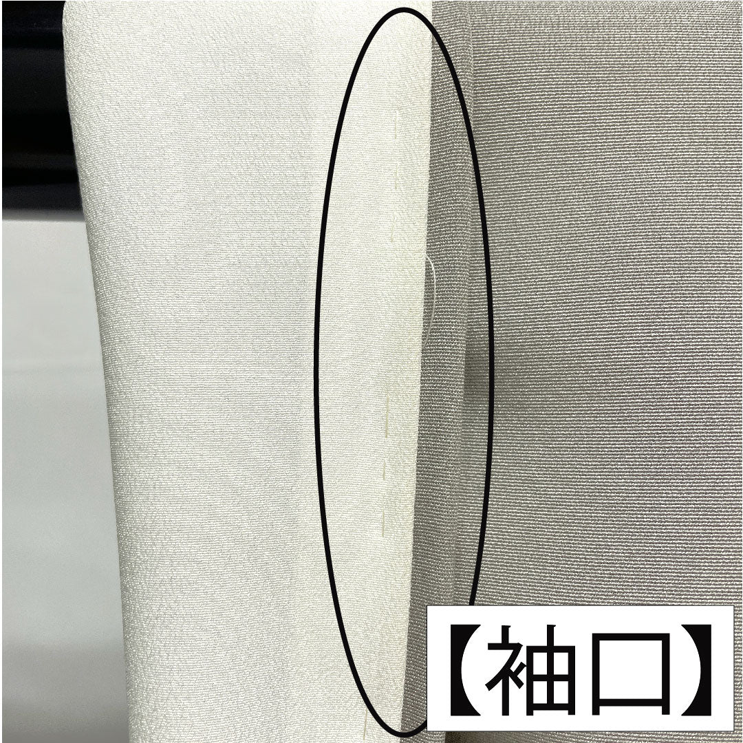 Colored Tomesode, pure silk, length 161cm, sleeve length 63cm, lined, light gray, Kyoto Yuzen, wave, sailboat, one crest, five-three paulownia, Queen pearl finish, A rank, gray, 1111001433422