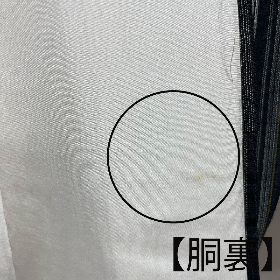 Tsumugi Length 150cm Sleeve length 65cm Striped Tokamachi Tsumugi Pure silk A rank Awase Gradation 1116001833199