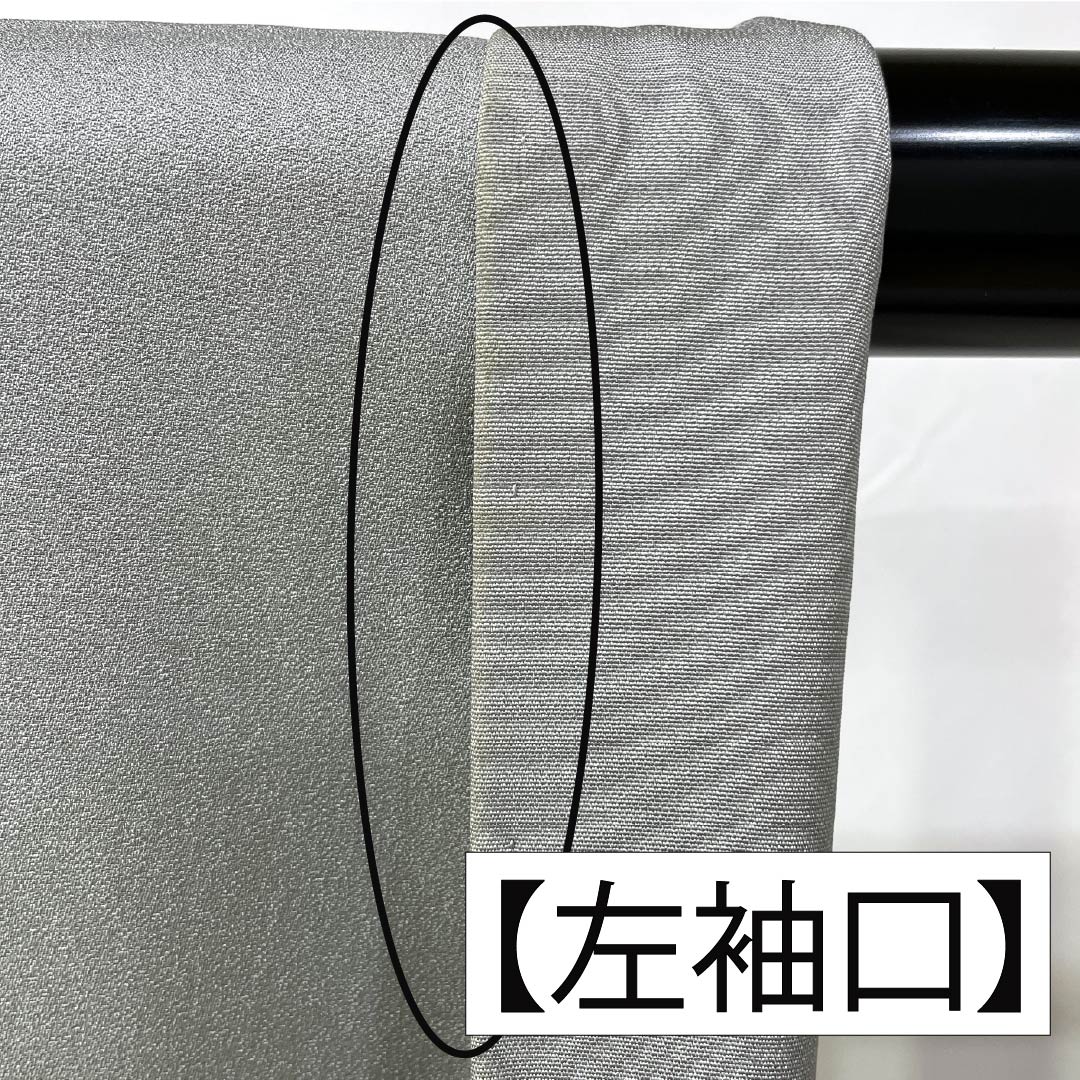 訪問着 正絹 Aランク 袷 身丈153cm 裄丈63.5cm 魚肚白色(ぎょとはくいろ) 京友禅 金駒刺繡 貝合わせ 吉祥文様 万寿菊 グレー系 1112007433222