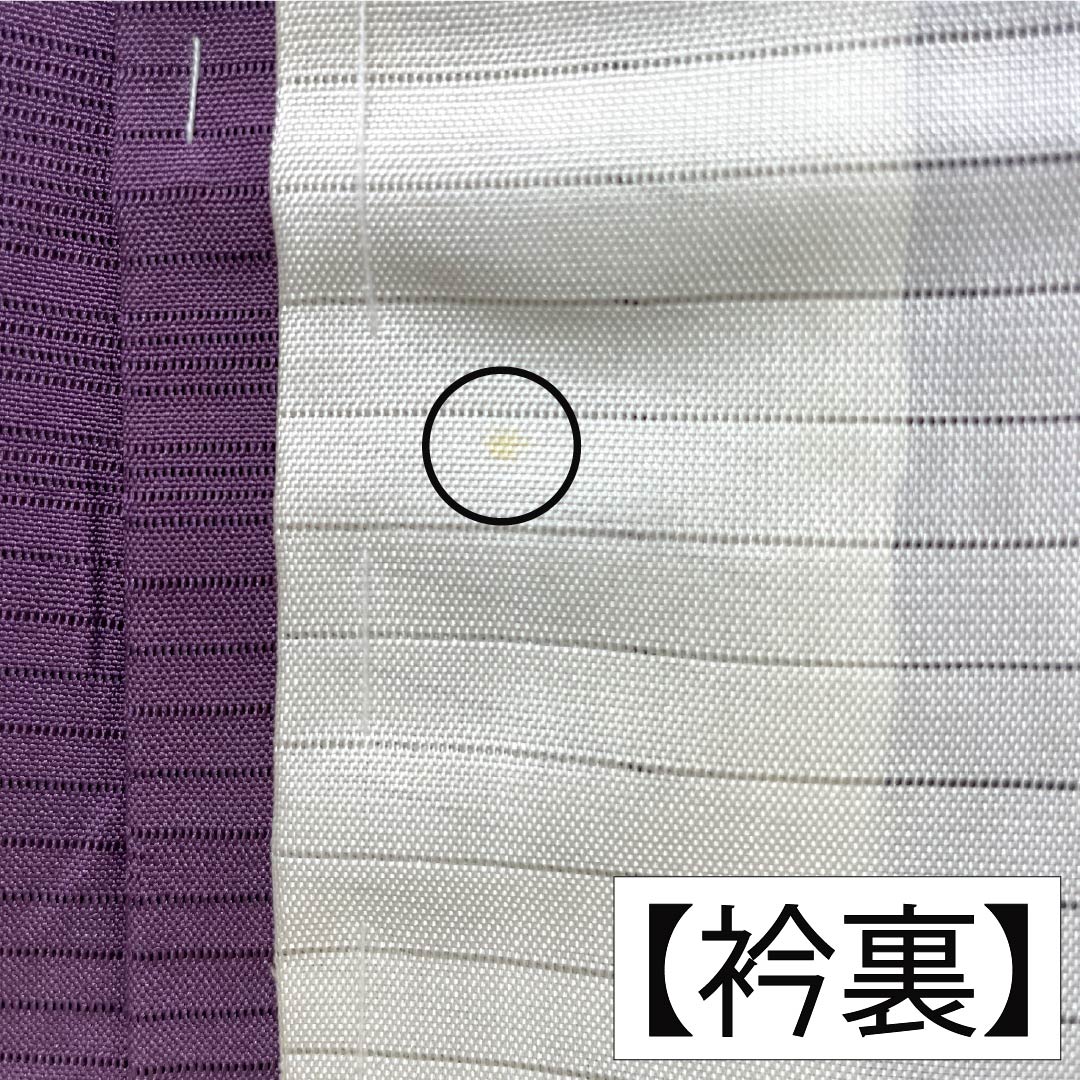 Summer Item Pure Silk Iromuji (Solid Color Kimono) A Rank Length 158.5cm Sleeve-to-Sleeve 65cm Hashitairo (Light Purple) Round with Ken Katabami (Crest) One Crest Kasumi Pattern Ro (Thin Silk) Purple System 1132003853320