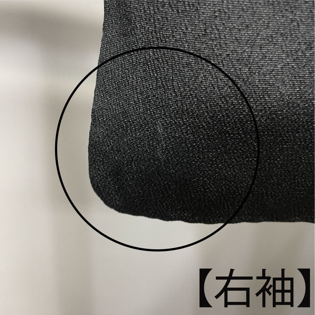 Black Tomesode, Length 155cm, Sleeve Length 61.5cm, Awase, Kyo-Yuzen, Auspicious Pattern, Circle with Sword and Clover, Pure Silk, A Rank, Five Crests, Black, 1111000913310