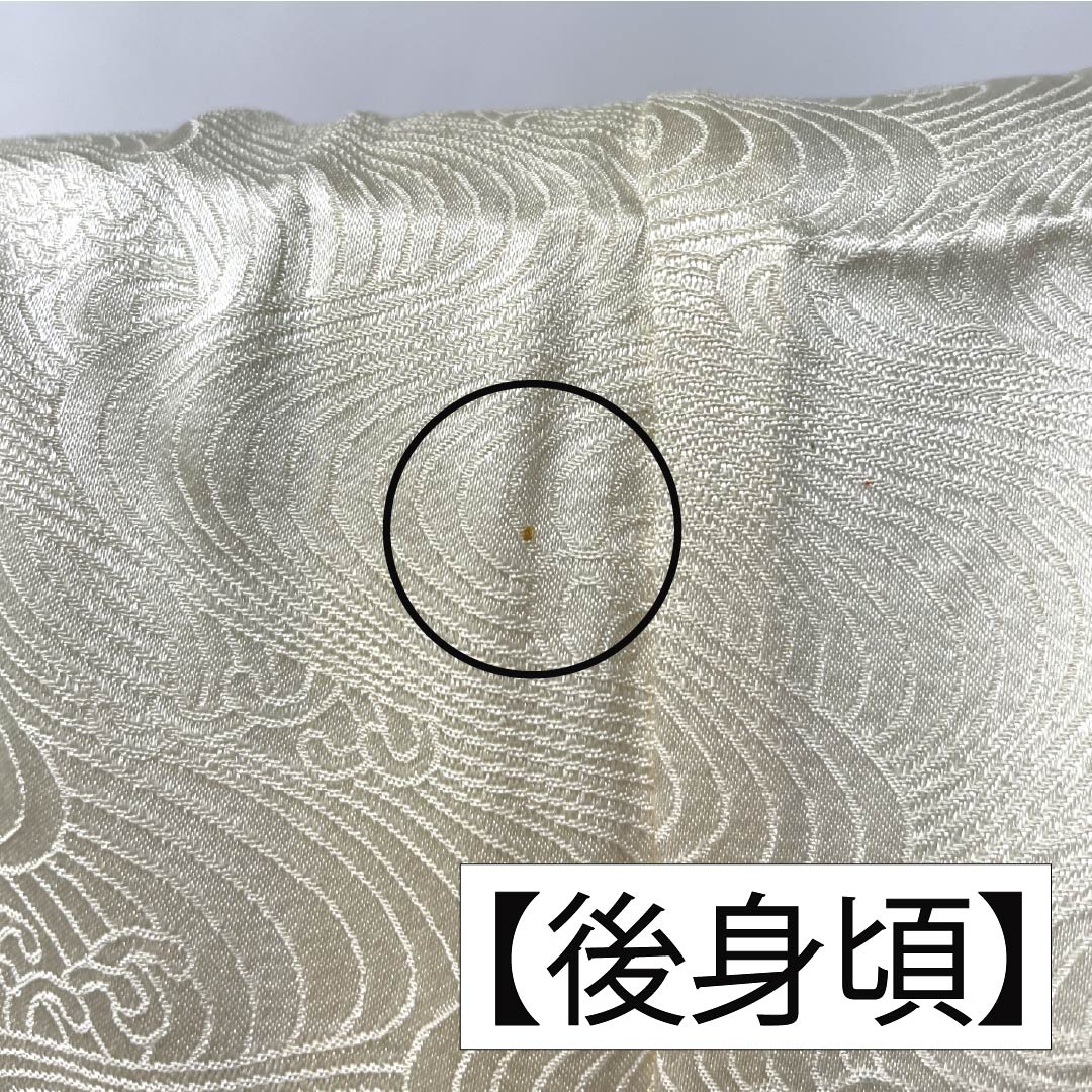 訪問着 正絹 Aランク 袷 身丈164cm 裄丈64.5cm 乳白色(にゅうはくしょく) 京友禅 草花 白系 1112006523411