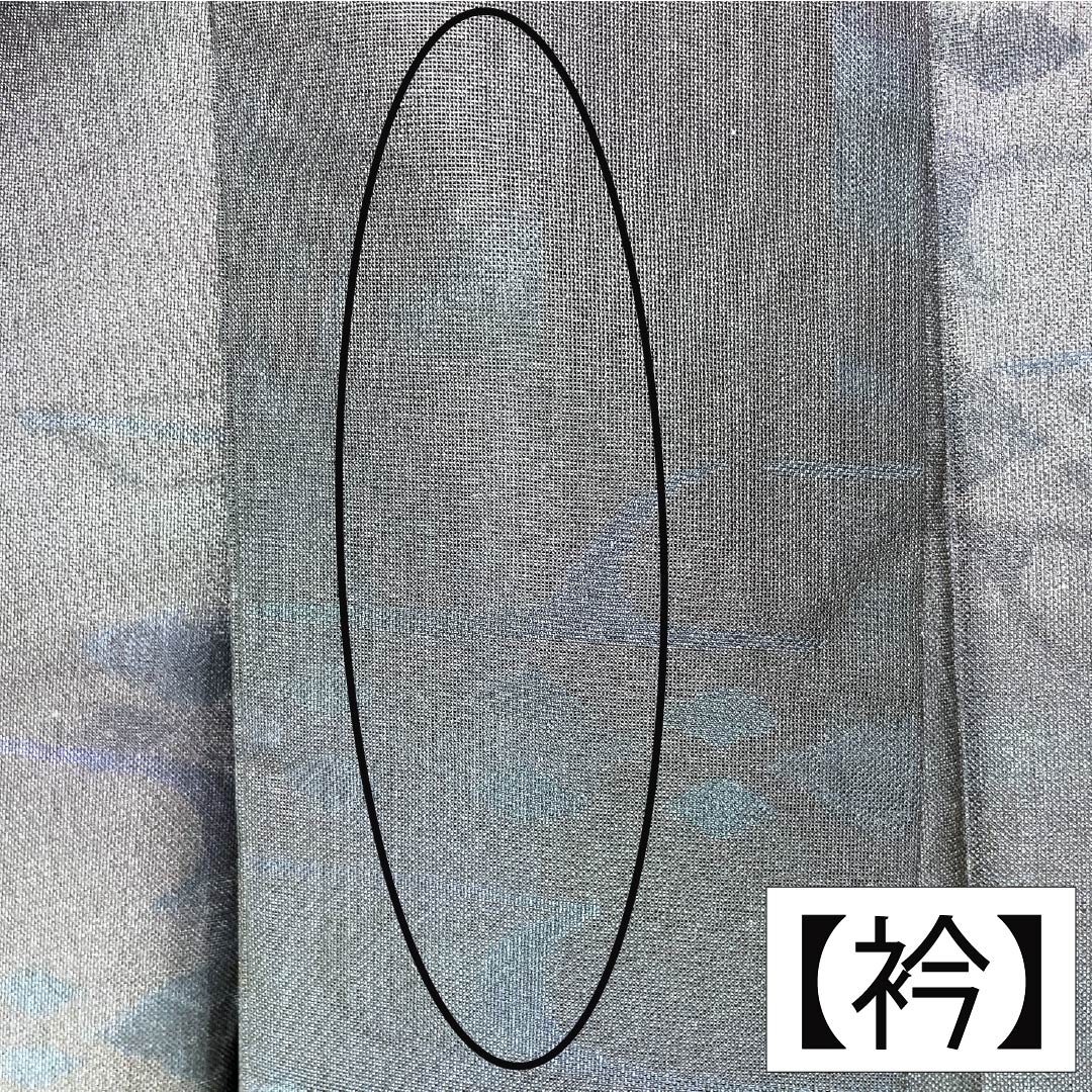 夏物 正絹 お召 Aランク 身丈155.5cm 裄丈65cm 抽象模様 紗 黒系 1132004643310