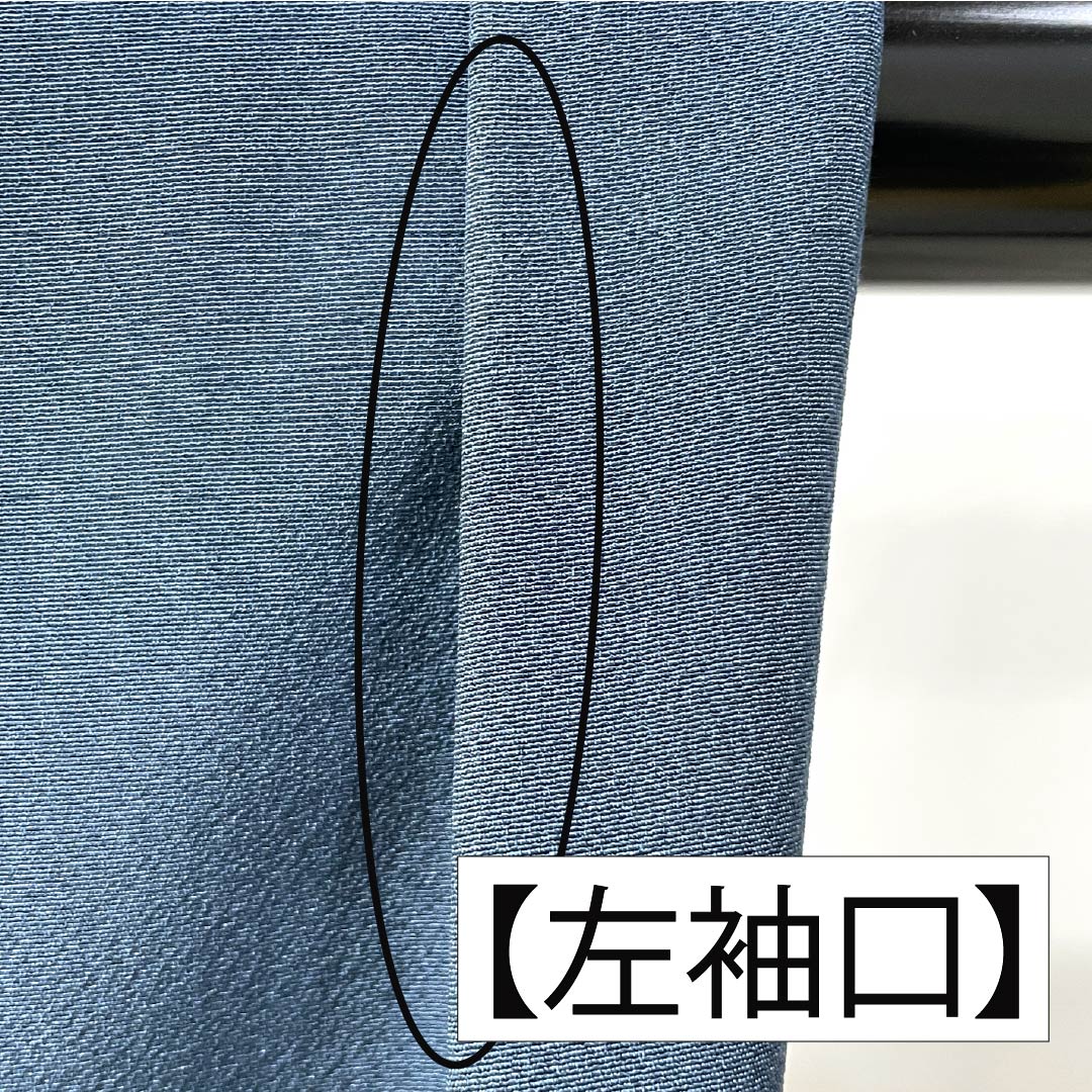 訪問着 正絹 Aランク 袷 身丈165.5cm 裄丈67cm 裏色(うらいろ) 京友禅 付下げ 草花 青系 1112006773517