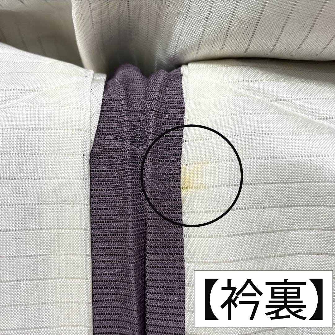 夏物 正絹 色無地 Bランク 身丈154cm 裄丈63cm 中滅紫色(なかのけしむらさきいろ) 露芝 絽 紫系 1132004464220