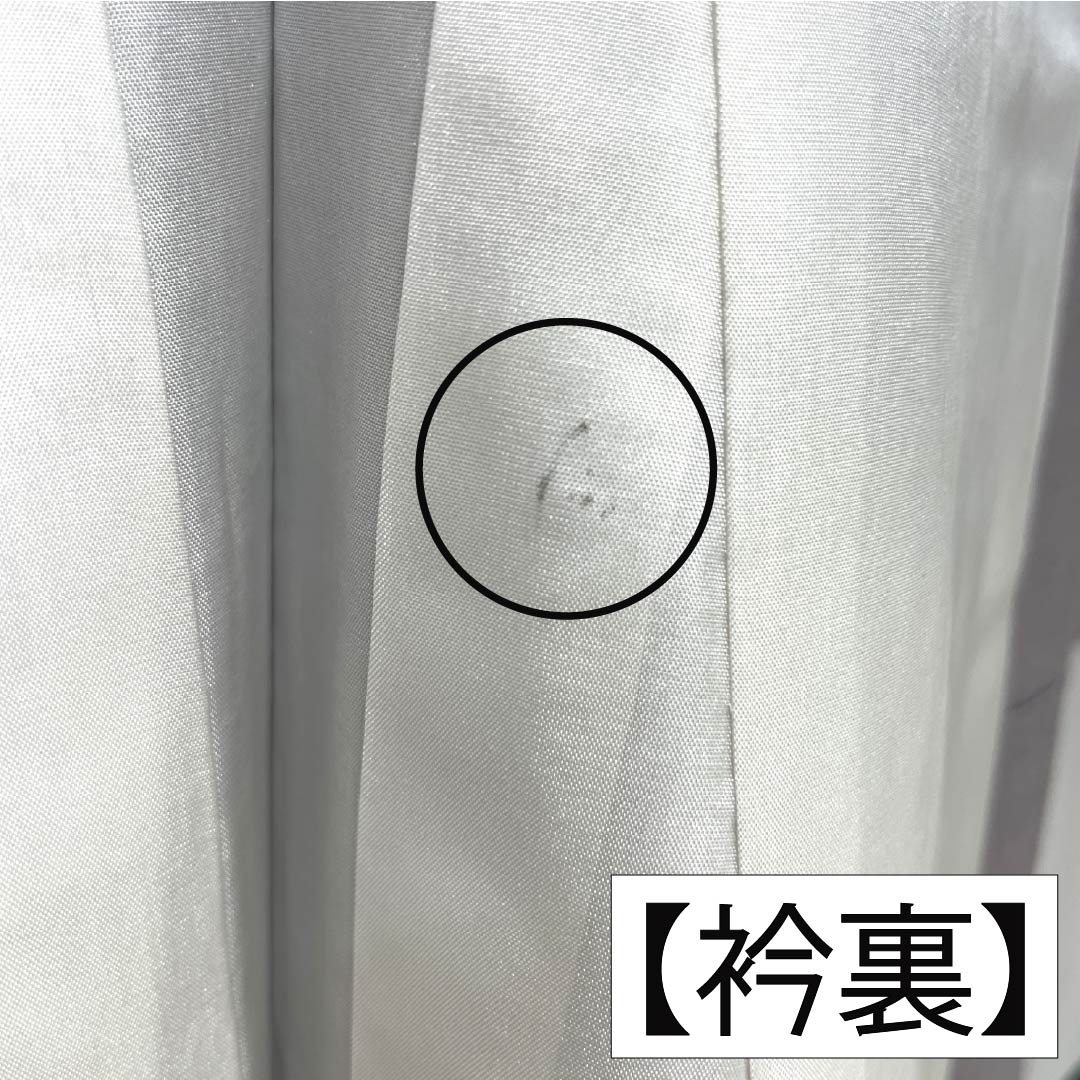 Solid color kimono, pure silk, Rank A, length 155.5cm, sleeve-to-sleeve 63cm, dull purple, one crest (ivy), true silk pongee, lined, purple tones, 1114002673320