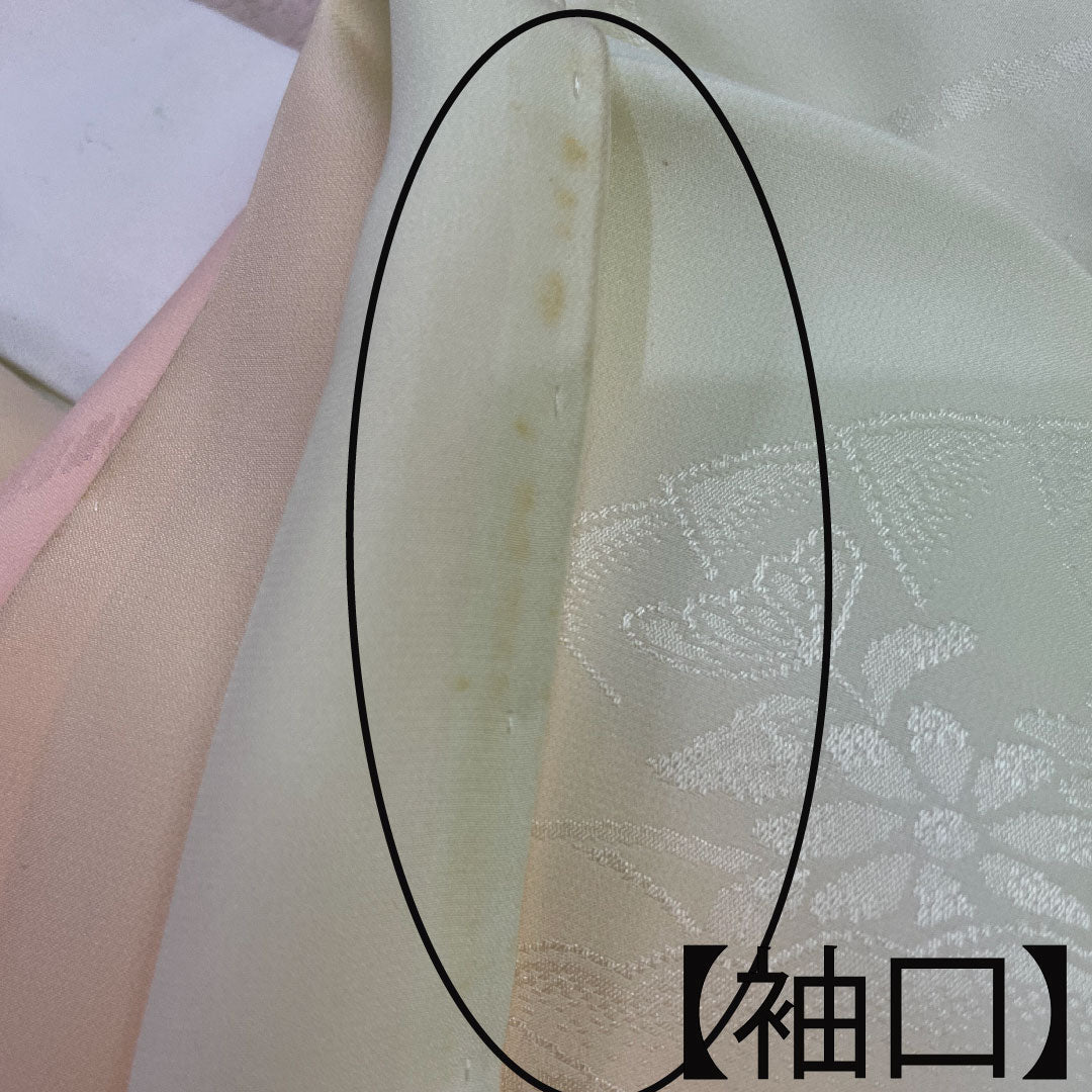 長襦袢 正絹 身丈123.5cm 裄丈64.5cm 単衣 振袖用 ぼかし染 Bランク グラデーション系 1129000604299