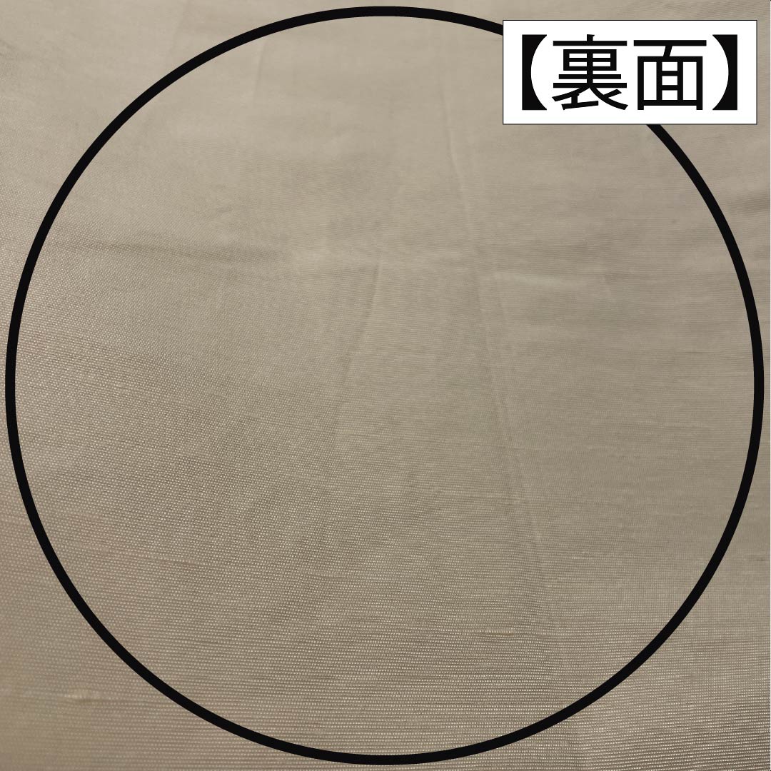 袋帯 正絹 Aランク 生成り色(きなりいろ) ふくれ織 紬地 草花模様 帯丈426cm 六通 カジュアル クリーム系 1123015303315