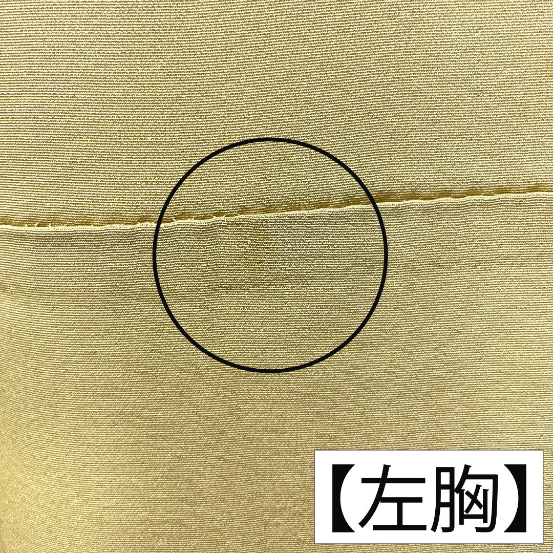 Homongi, pure silk, lined, length 164cm, sleeve length 64cm, faint yellow, Kyoto Yuzen, autumn grass pattern, one crest, five-fold fan, A rank, yellow, 1112004323423