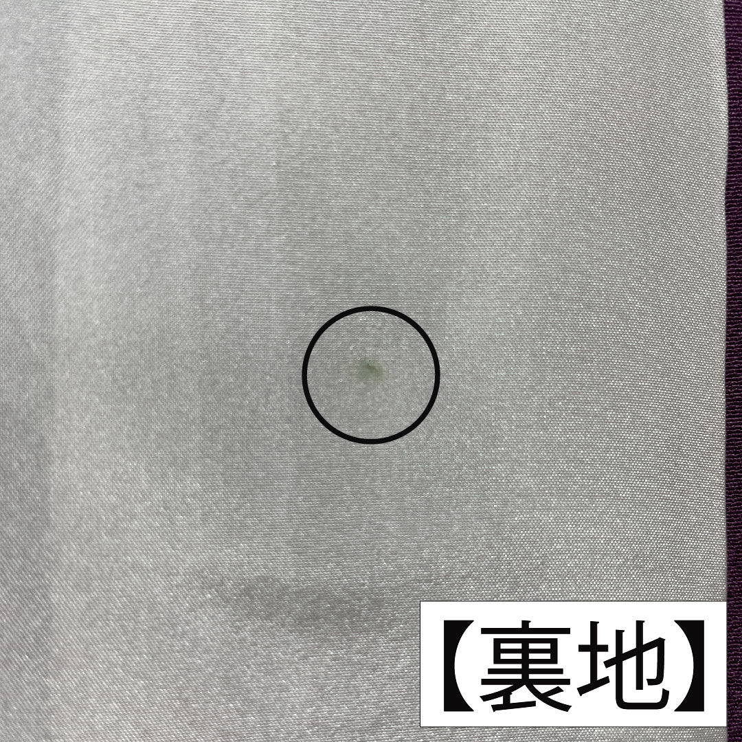 Plain color, pure silk, length 158.5cm, sleeve length 66cm, ancient purple, plain color, one crest, two-ply pattern with a circle around it, lined, A rank, purple, 1114001723320