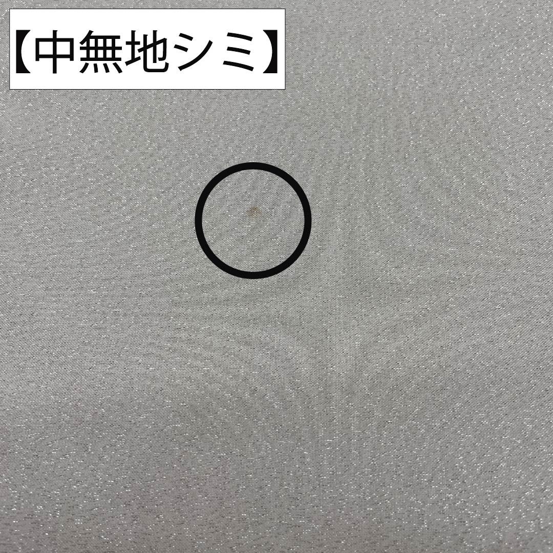 袋帯 正絹 Aランク 生成り色(きなりいろ) 蘇州刺繡 綴れ地 風景模様 銀糸 帯丈468cm ポイント柄 セミフォーマル 白系 1123017533411