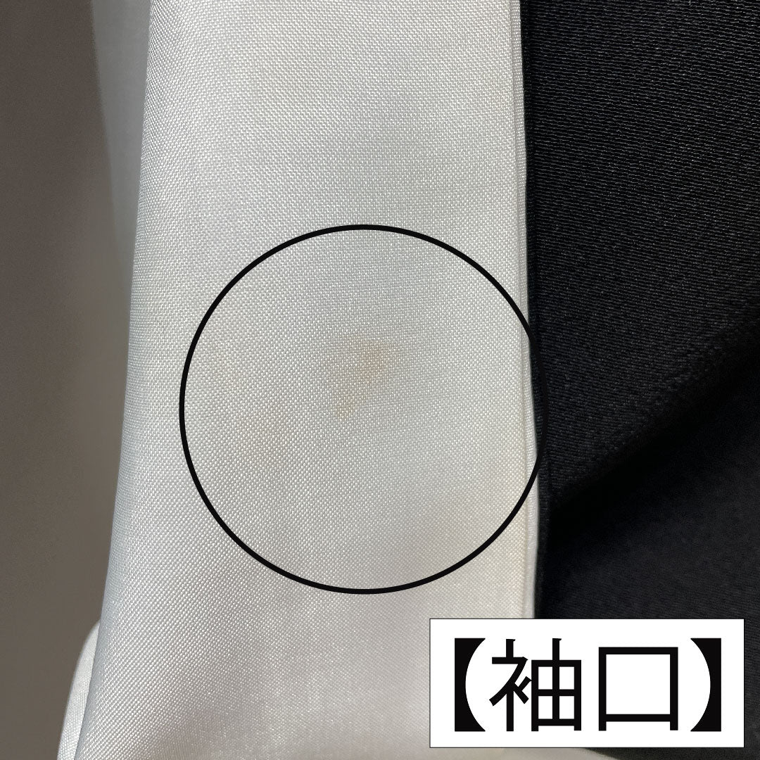 黒留袖 正絹 身丈162.5cm 裄丈64cm 袷 京友禅 鶴 松 作家物 五つ紋 五三桐 Aランク 黒系 1111001623410