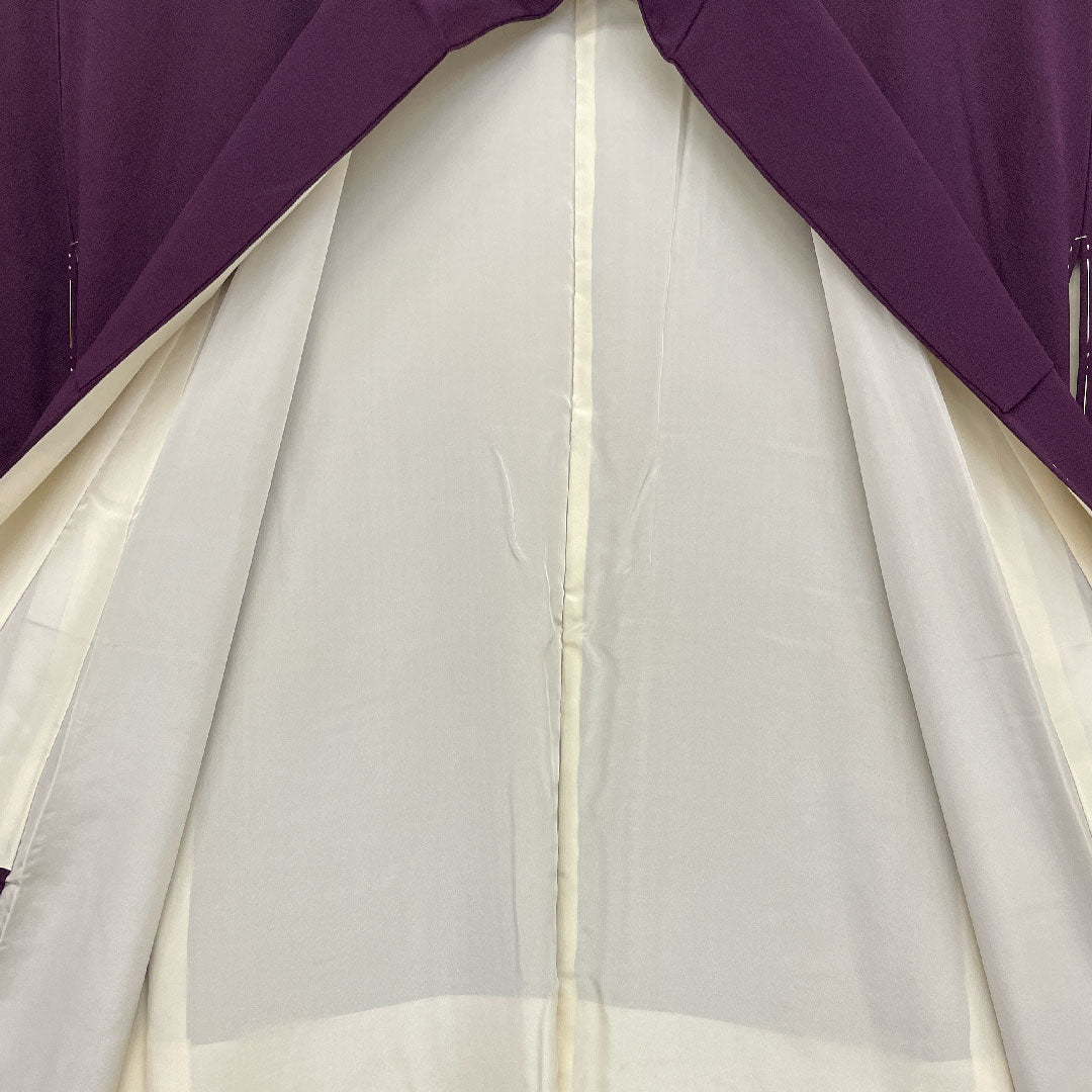 Plain color, Length 153.5cm, Sleeve length 63cm, Lined, Pure silk, A rank, Purple, 1114000033120