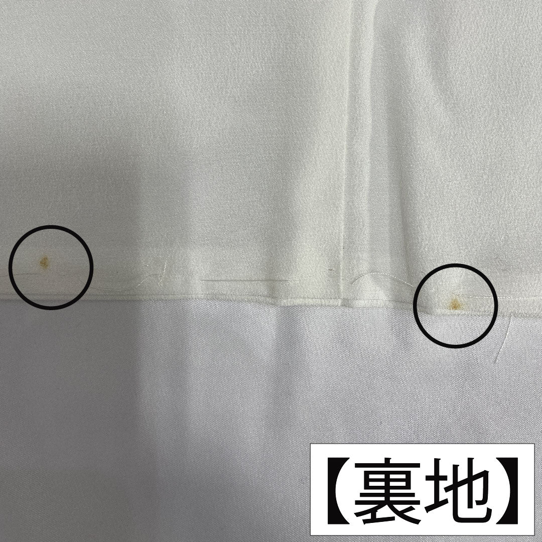 黒留袖 正絹 身丈164.5cm 裄丈63cm 袷 京友禅 波 檜扇 梅 五つ紋 五三桐 Aランク 黒系 1111001523410