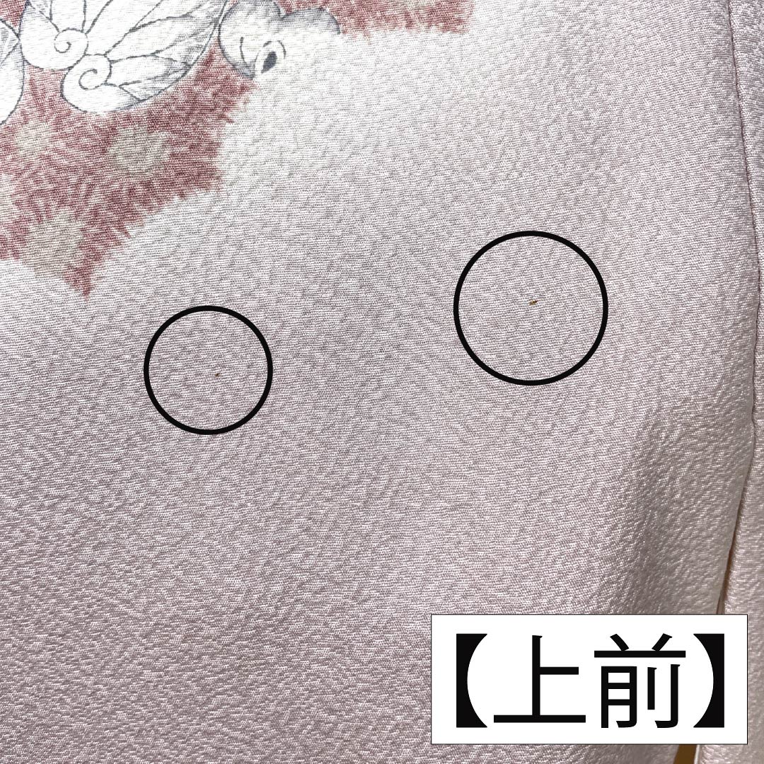 訪問着 正絹 Aランク 袷 身丈170.5cm 裄丈66cm 桜色(さくらいろ) 辻ヶ花 ピンク系 1112007163613
