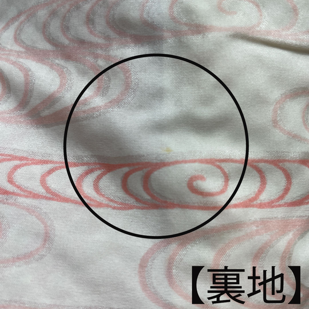羽織 正絹 身丈80.5cm 裄丈64cm 桃色 総絞り 辻ヶ花 Aランク 袷 ピンク系 1117000703913