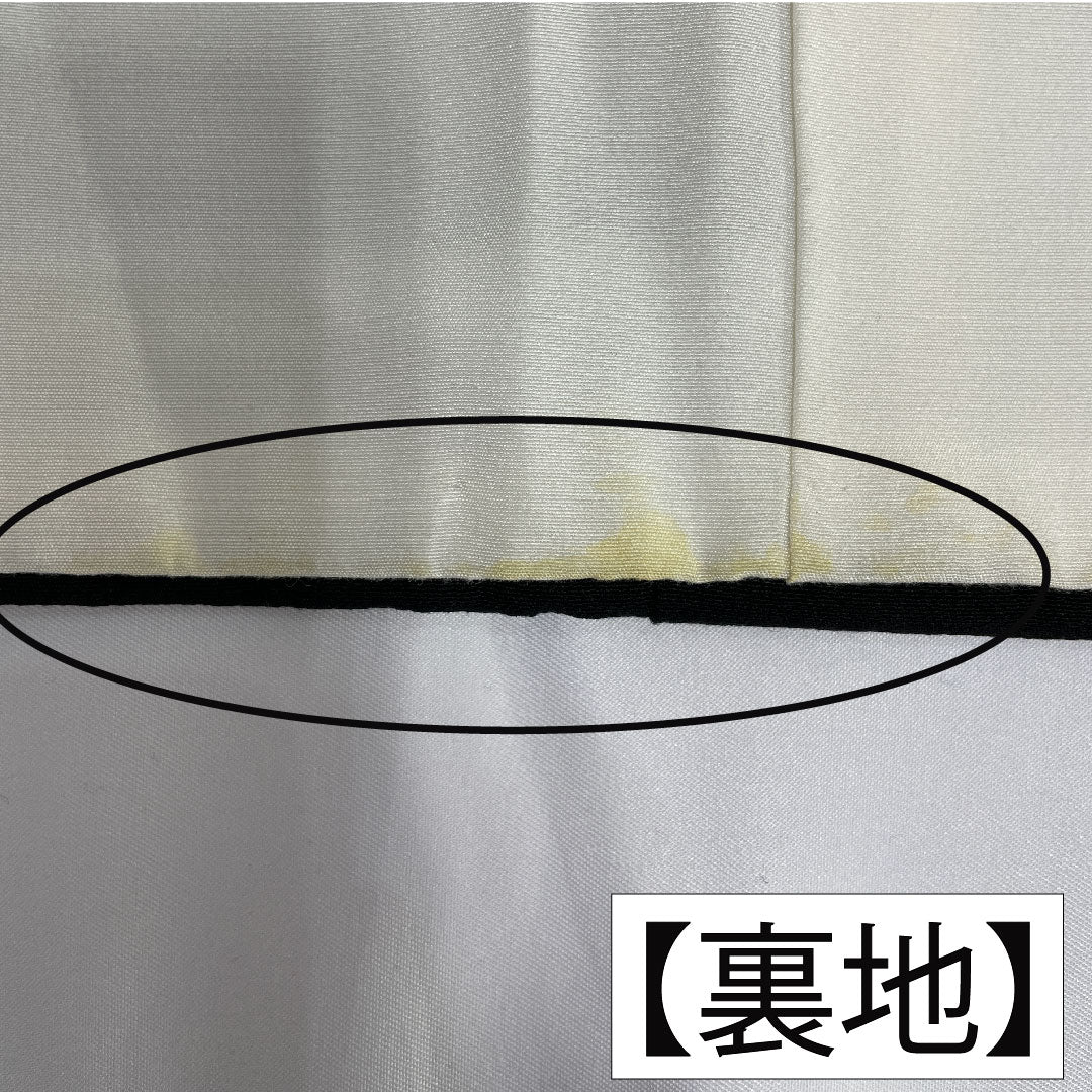 黒留袖 正絹 身丈155cm 裄丈63.5cm 袷 作家物 京友禅 花車 五つ紋 蔦 Bランク 黒系 1111001454310
