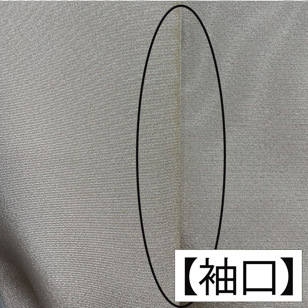 Colored Tomesode, pure silk, length 163cm, sleeve length 64cm, lined, white neri-iro (white paste color), Kyoto Yuzen embroidery, historical figures and landscape pattern, one crest, three oak leaves, pearl tone finish, A rank, beige, 1111001493425