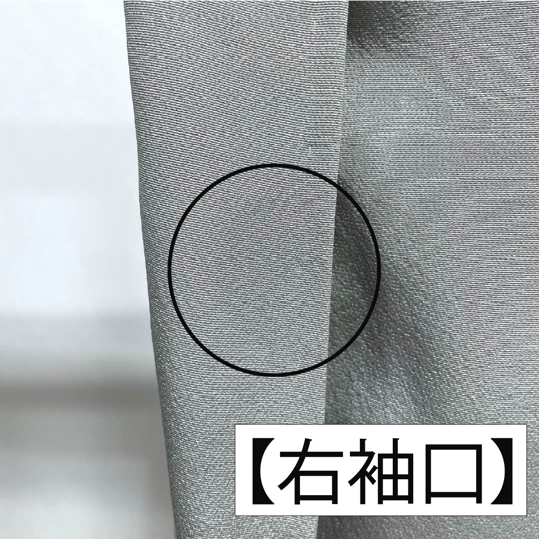 訪問着 正絹 Aランク 袷 身丈160.5cm 裄丈63cm 加賀友禅 草花 作家物 付下げ グレー系 1112006933422