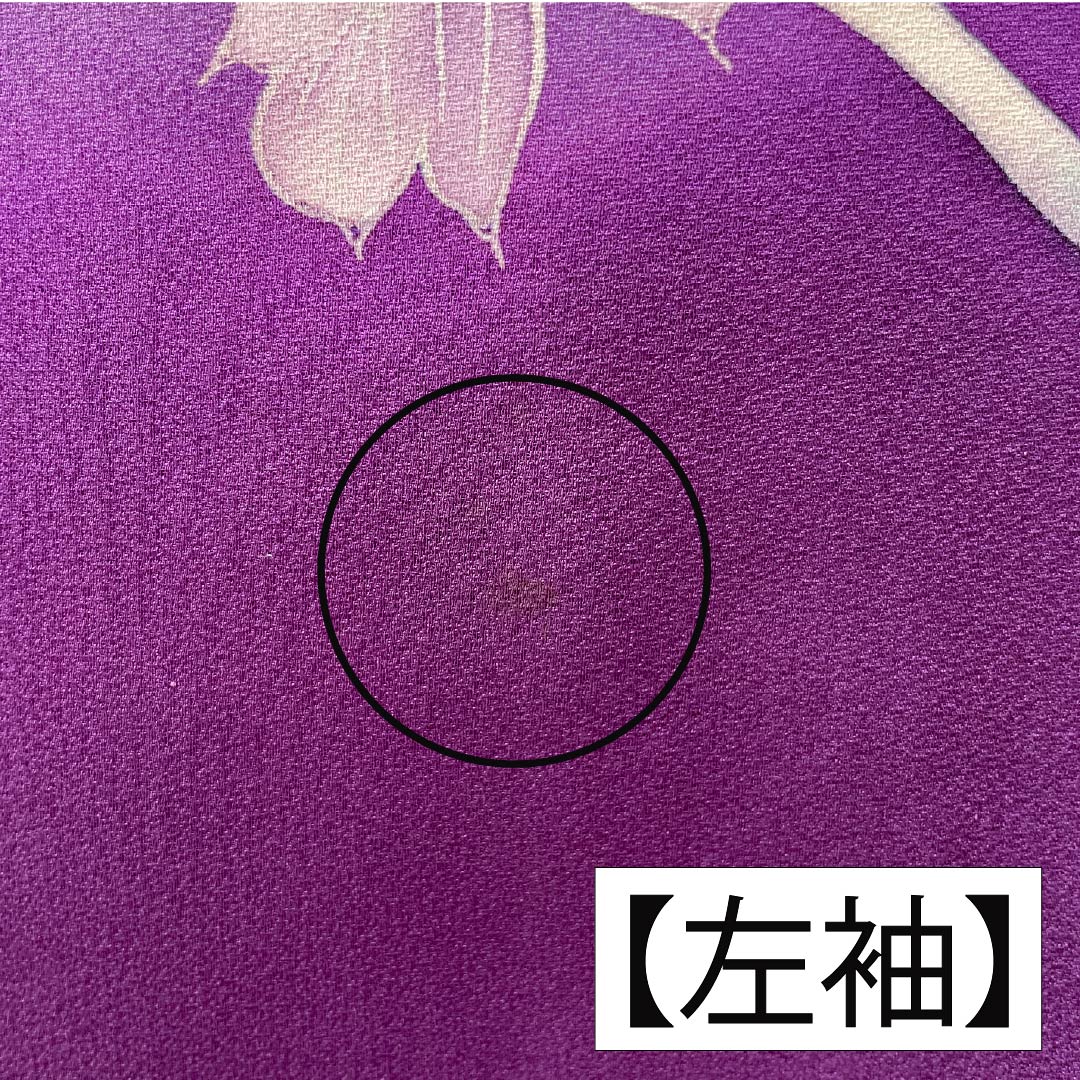 振袖 正絹 Aランク 身丈169cm 裄丈69cm 袷 似紫色(にせむらさきいろ) 京友禅 草花 紫系 1113002153520