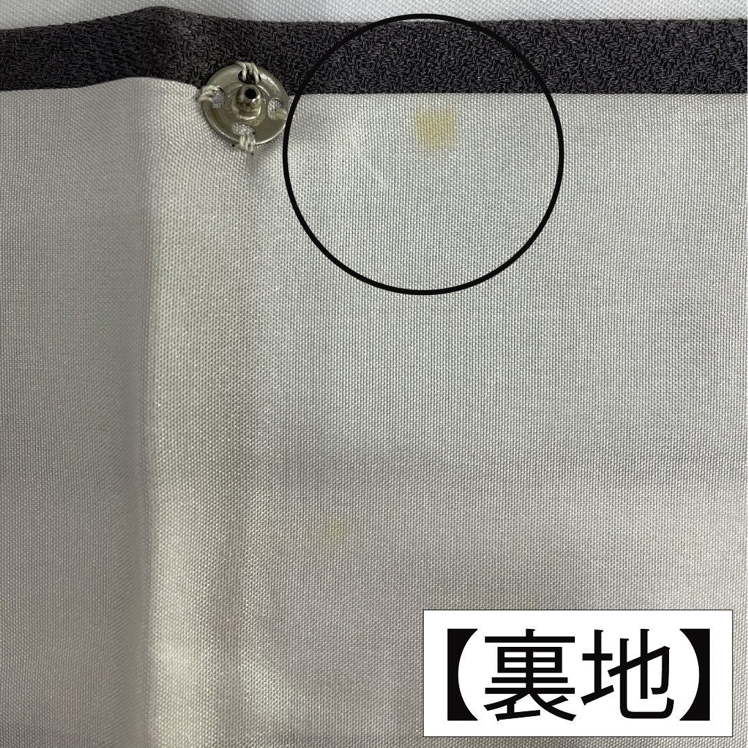 Homongi, pure silk, lined, length 164cm, sleeve length 63.5cm, indigo grey, partially dyed, cherry blossom, A rank, grey, 1112005773422