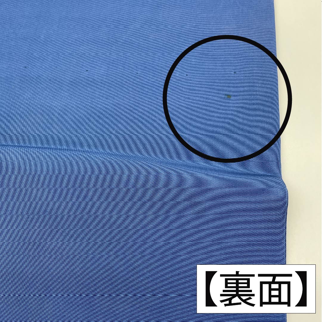 名古屋帯 正絹 Aランク 露草色(つゆくさいろ) 型染 紅型調 花模様 帯丈350cm ポイント柄 カジュアル 青系 1124010583317 名古屋仕立て