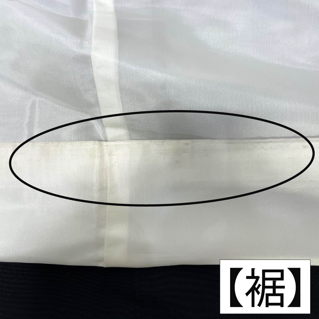 Black Tomesode (Japanese Kimono) - Pure Silk, Grade A, Length 161.5cm, Sleeve Length 64cm, Lined, Five Crests, Swallowtail Butterfly Embroidery, Bird Design, Braided Cord, Black, Item Number 1111001813410