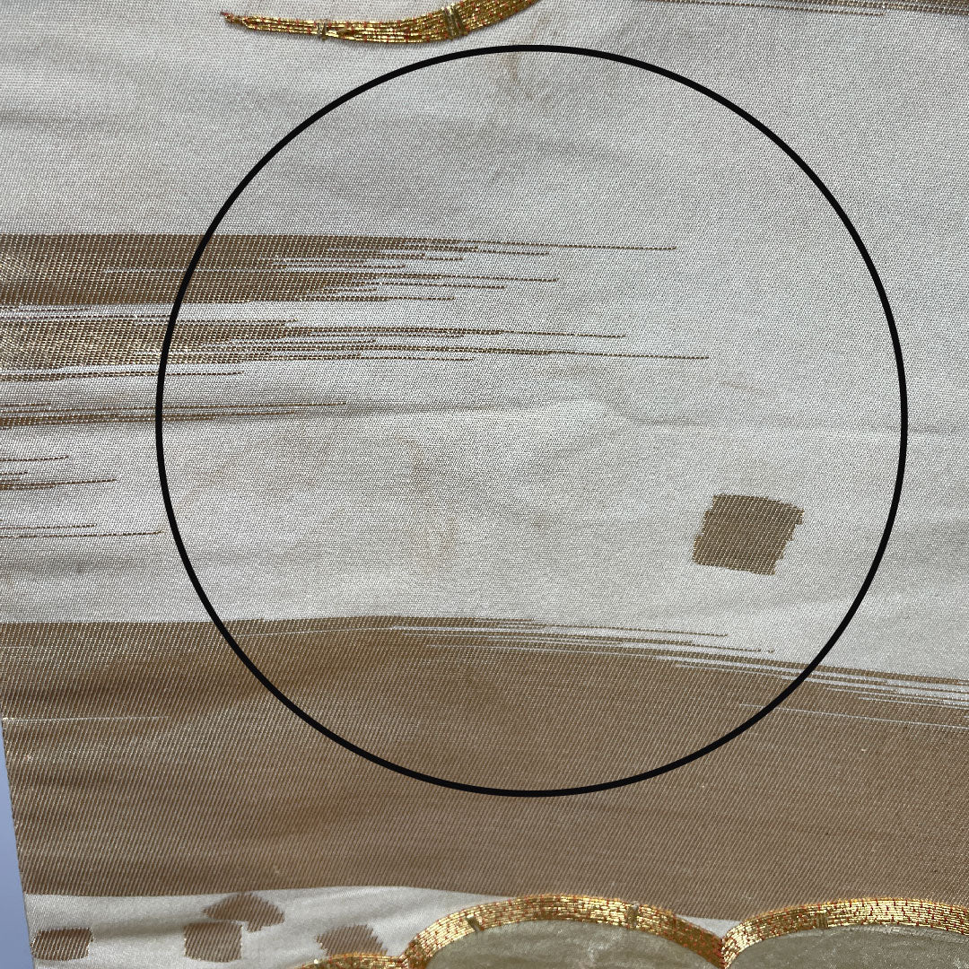 色打掛 身丈184cm 千總 大丸 千歳契松文 金駒刺繡 正絹 Bランク 袷 クリーム系 1110000604915