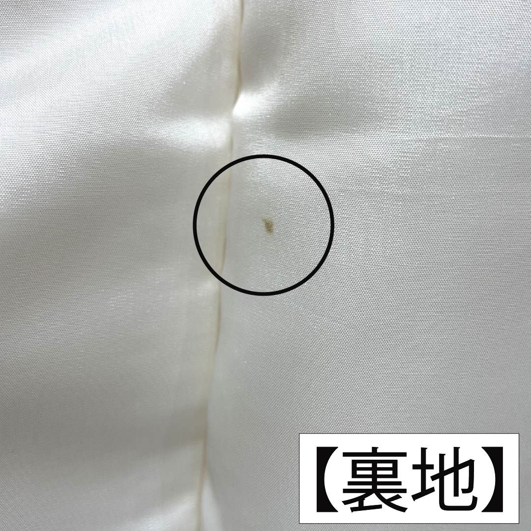 訪問着 正絹 Aランク 袷 身丈157.5cm 裄丈62cm 乳白色(にゅうはくしょく) 京友禅 雲取り しつけ糸付き 白系 1112006563311