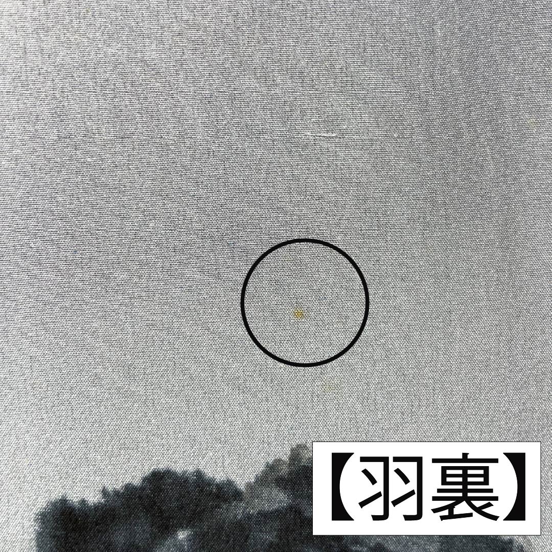 男物 正絹 Sランク 身丈127cm 裄丈64cm 相済茶色(あいすみちゃいろ) 紬地 アンサンブル 羽織紐付き 袷 紺系 1119001322218