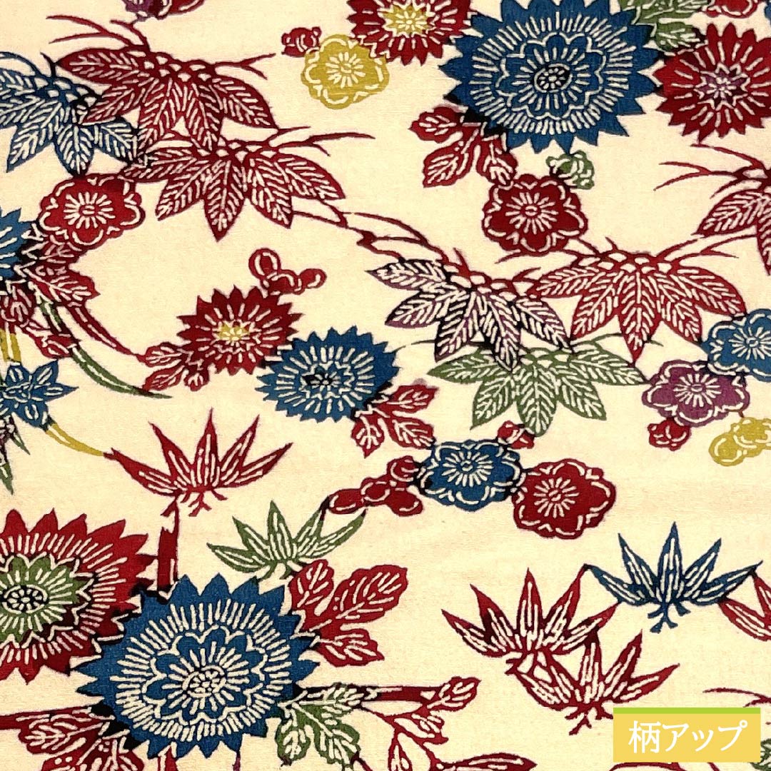 Nagoya Obi, genuine silk, A rank, Nagoya tailoring, Tokyo Shiracha-iro (light beige) with Katazome dyeing, Shitan-iro (rosewood) classic pattern, obi length 348cm, full pattern, casual, cream系, 1124011973315