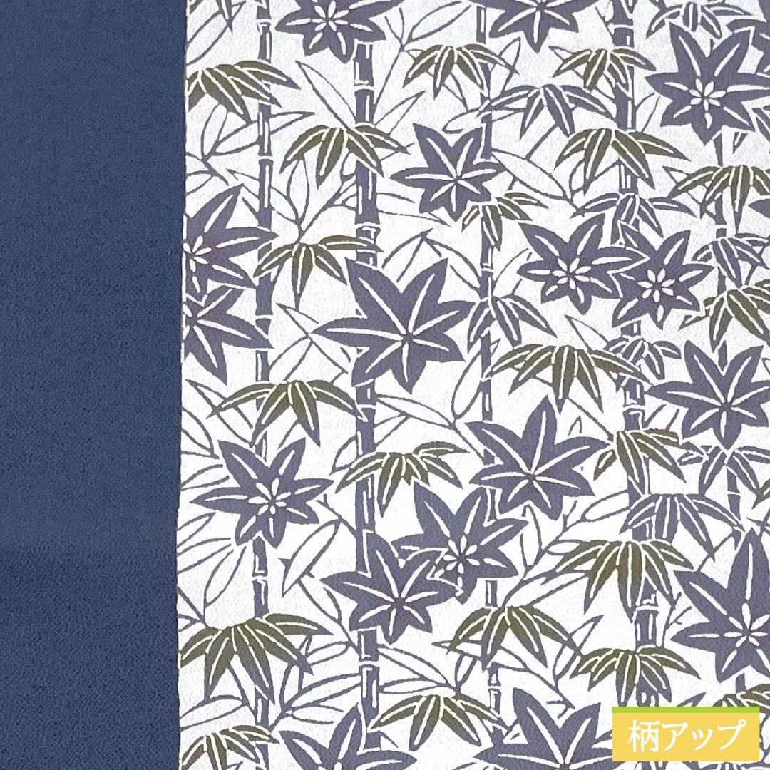 Nagoya obi, genuine silk, A rank, steel color, stencil-dyed, Echigo stencil dyeing, bamboo pattern, length 388cm, partial pattern, casual, gray tones, 1124011173422, open-ended construction