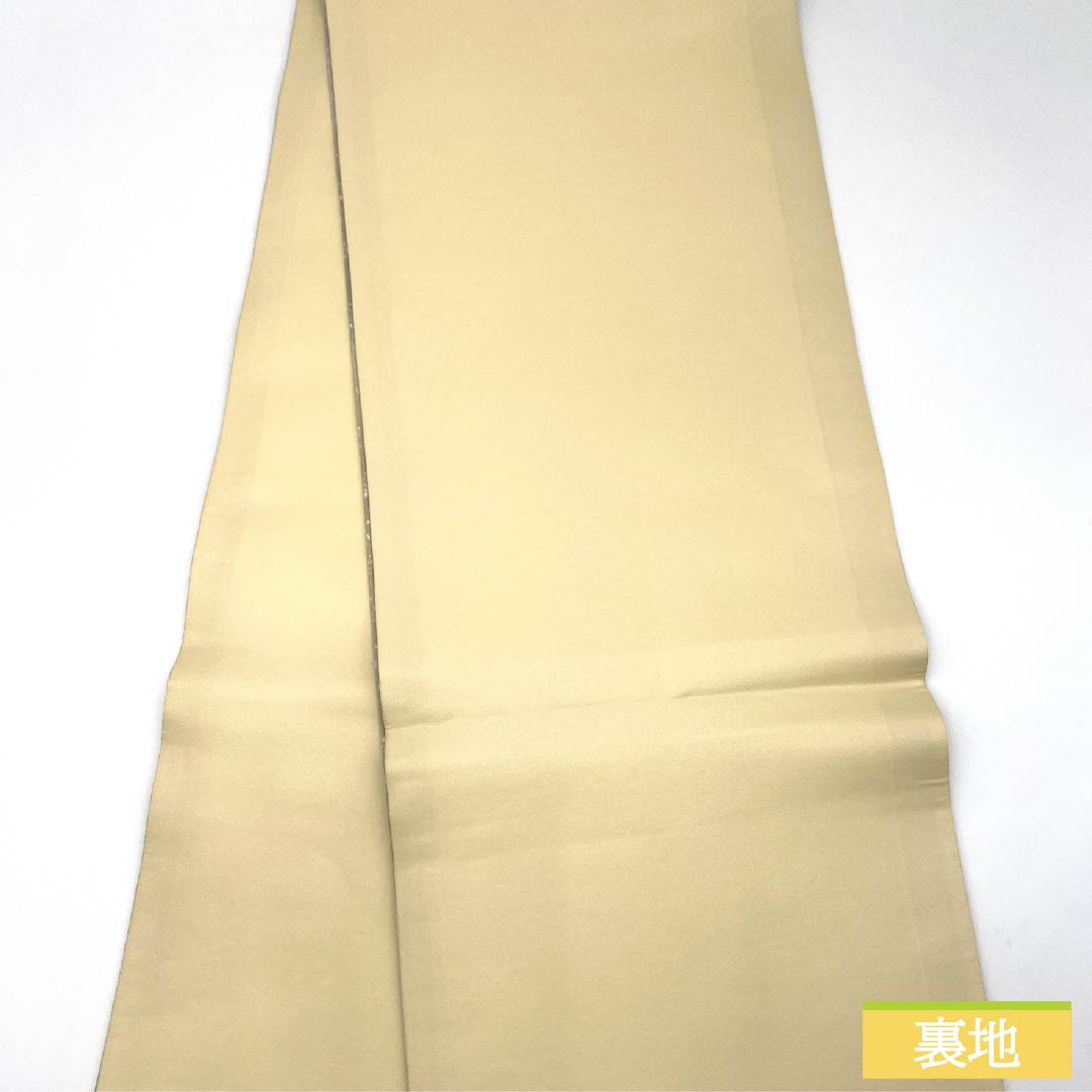 Fukuro Obi, Pure Silk, Grade A, Dyed with a Tataki Dye, Abstract Pattern, 454cm Long, Pointed Design, Gradient, Semi-Formal, Item Number: 1123015913499
