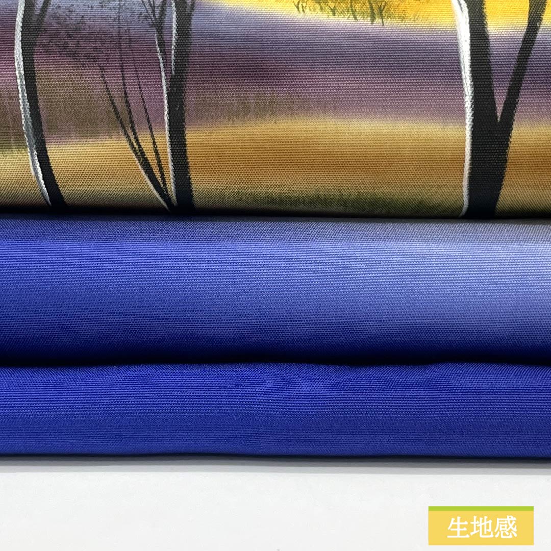 Nagoya obi, genuine silk, A rank, bellflower color (kikyō-iro), dyed obi, shioze, landscape pattern, obi length 361cm, focal pattern, semi-formal, blue tones, 1124011463317, Nagoya-style tailoring