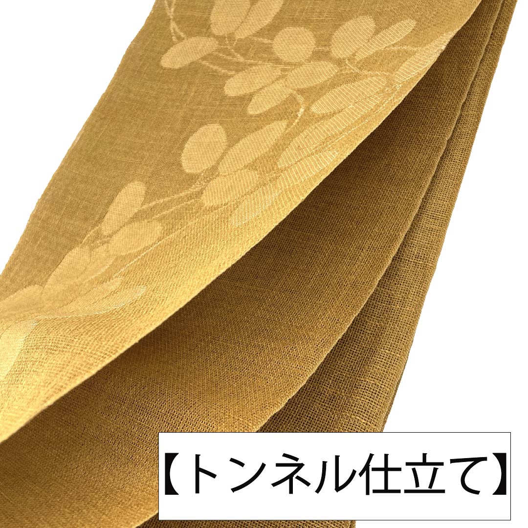 名古屋帯 正絹 Aランク 松葉仕立て 丁子色(ちょうじいろ) 夏帯 萩 古典柄 帯丈362cm 六通 カジュアル 茶系 1124012823314
